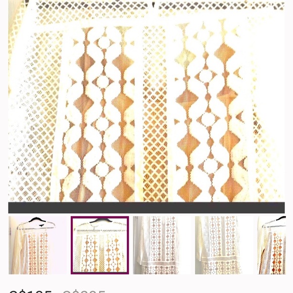 BCBG fully lined unique crochet, classic style L/S dress. Elegant & flirty. - Picture 9 of 9